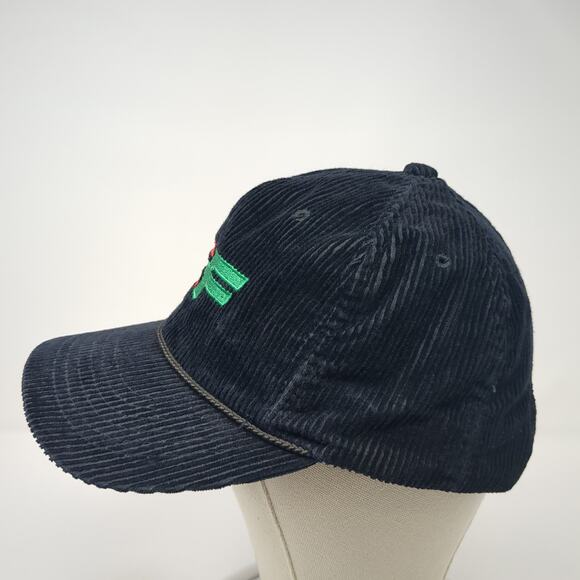 Consolidated Freightways Corduroy Snapback Rope Hat Black One Size - Picture 3 of 9